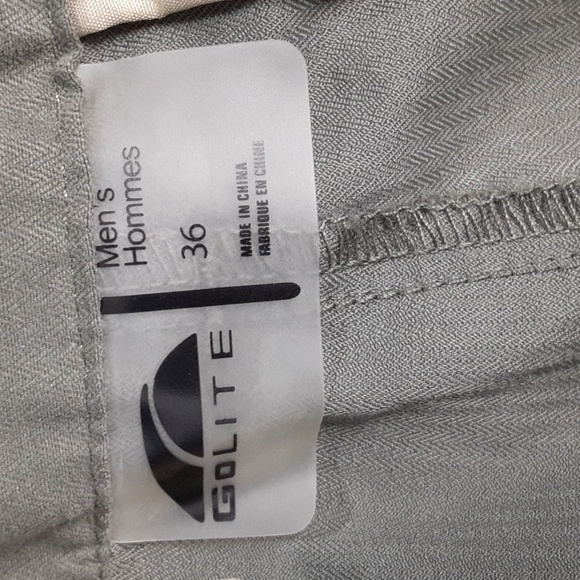 Go Lite Men's Dark Green Hiking Travel Cargo Pants - Picture 9 of 10